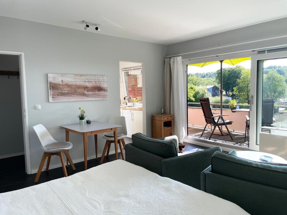 Ferienwohnung Yachthafen-Foerdeblick Glücksburg Exterior foto